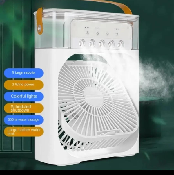 Portable Air Conditioner Fan USB Electric Fan With Led Night Light,